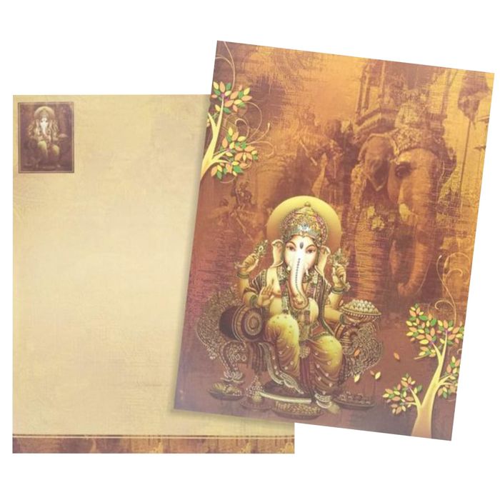 Sandal Shaded Offset With Ganesha And Elephant Background-King of Cards