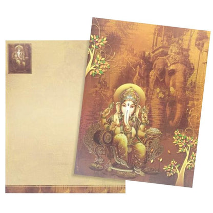 Sandal Shaded Offset With Ganesha And Elephant Background-King of Cards