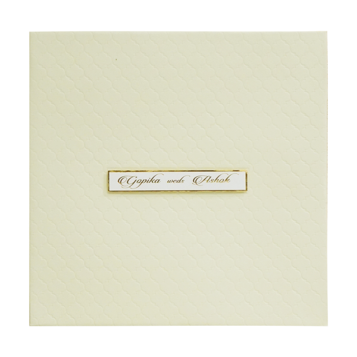 Corn Silk Yellow Padded invitation Card-King of Cards