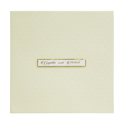 Corn Silk Yellow Padded invitation Card-King of Cards