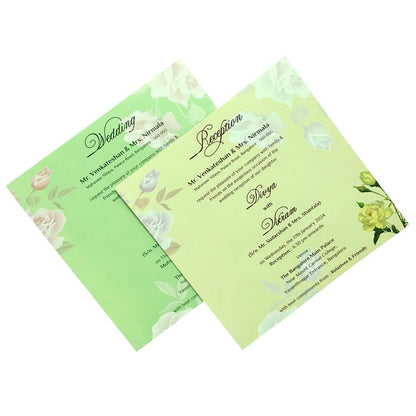 Green Door Type Invitation Card-King of Cards