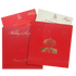 Royal Red Shading With Elephant Theme Wedding Card - KND8004R