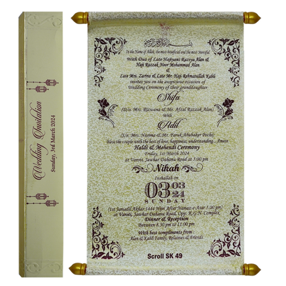 Sparky Dull White Scroll Card-King of Cards