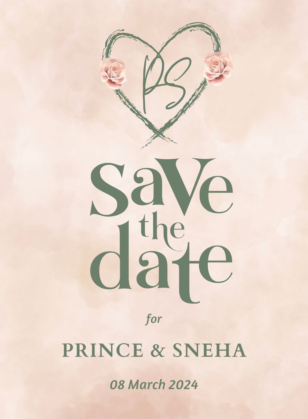 Pink Heart Save The Date-AASAV007