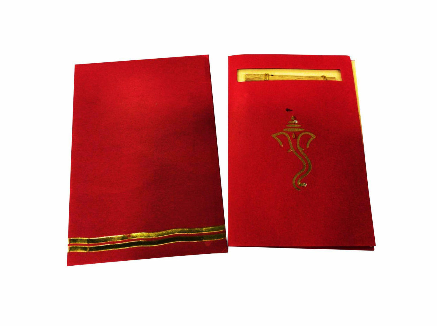 Red Single Sheet Invitation Card