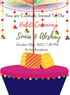 Colourful Umbrella Haldi Ceremony Invitation-AAHCI004