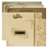 Cream Gold Floral Rectangular Padded Wedding Card-KSSC2390