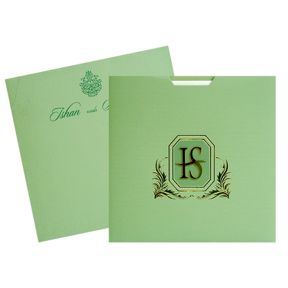 Mint Green Wedding Invitation-KRC30131