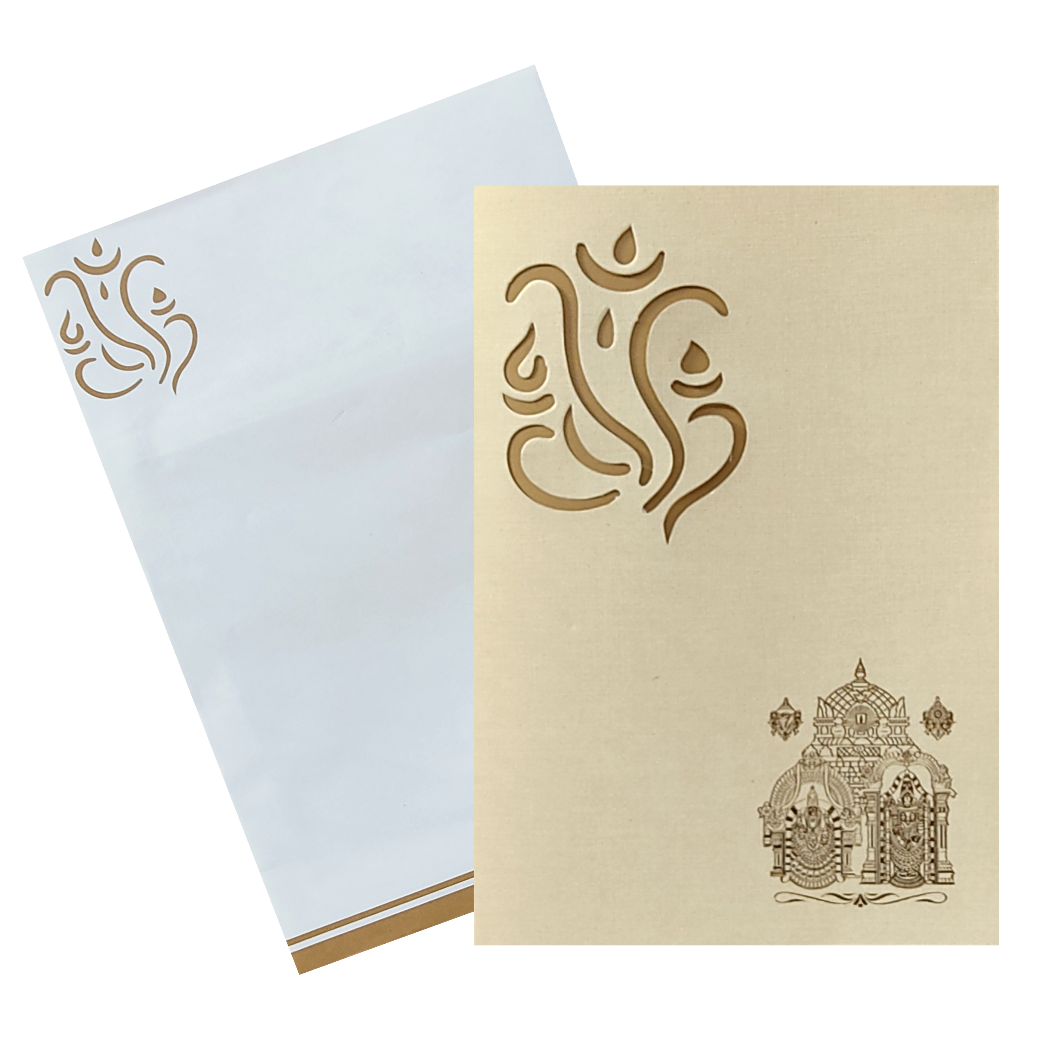 Elegant Blue Shading With Fine Finish Wedding Card-KPPM651C