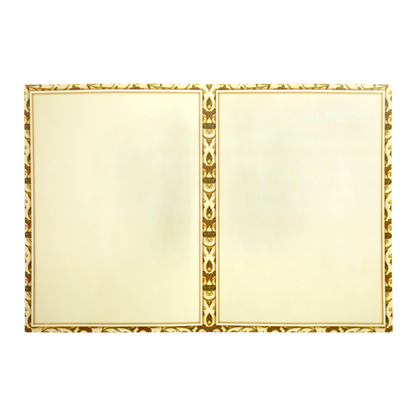 Cream Paisley Pattern Wedding Card-KNTY6813