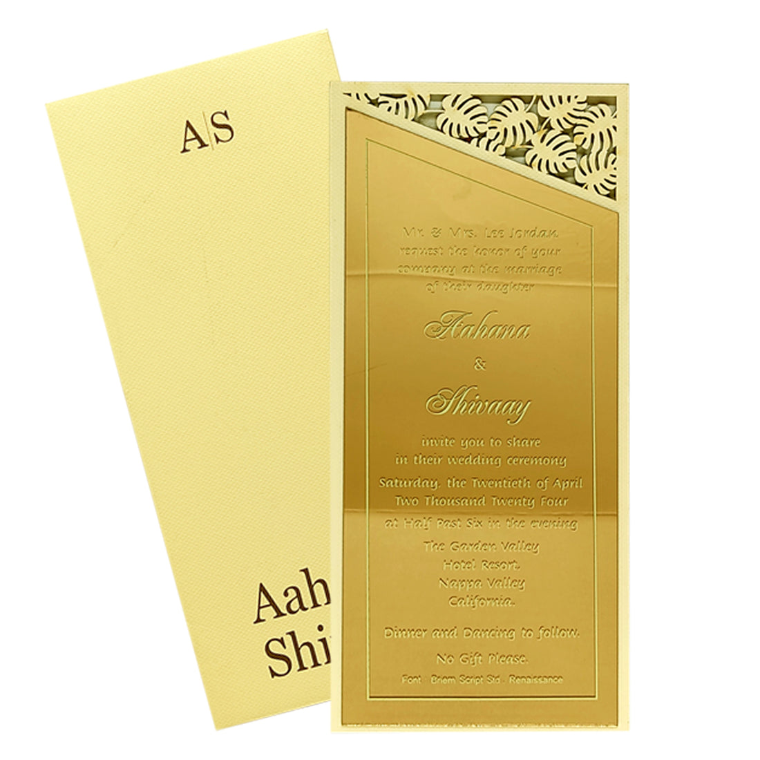 Pale Pink MDF Invitation-KRCS6600