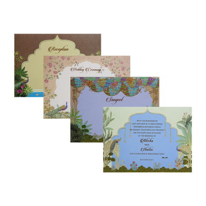 Olive Green Tracing Sheet Marriage Card-King of Cards