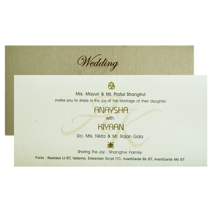 Metallic Grey Luxury Wedding Box-KRC30720