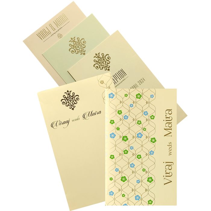 Light Pink Floral Invitation Card Design-King of Cards