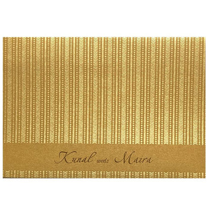 Brown Gold Design Invitation Card-King of Cards