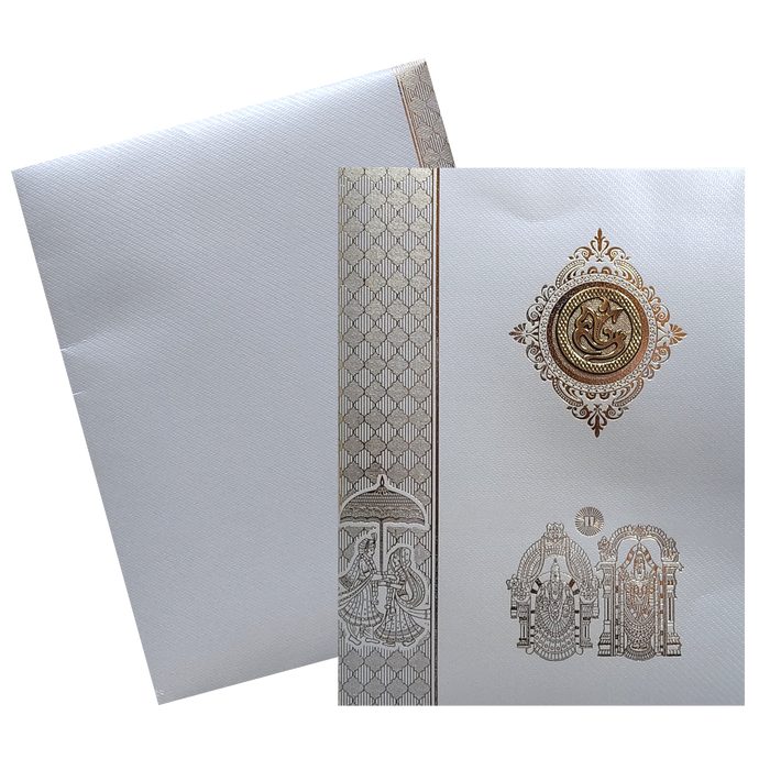 Grey Hindu Wedding Invitation Card-King of Cards