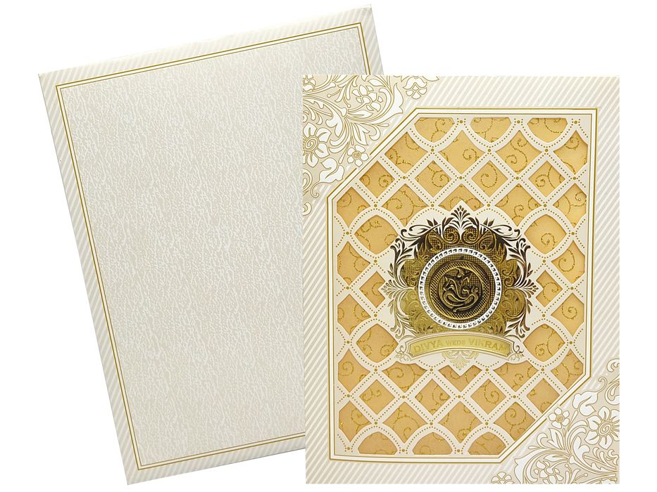 White Floral Jumbo Screen die cut With Wolly Sheet Design-KNJS2050-King of Cards