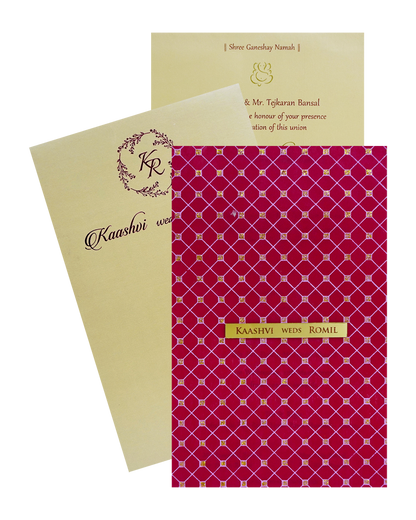 Make your event special with our exclusive Cream Red Single Wolly Invitation. Shop now! ?WhatsApp Support ?Express Delivery.