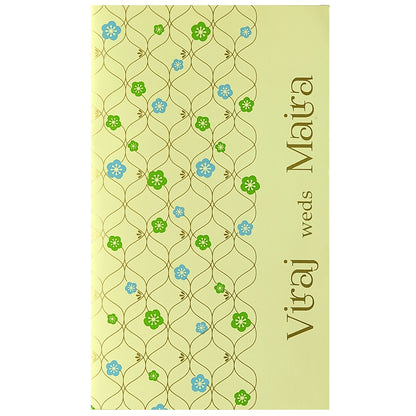 Cream Floral Invitation Card Design-KRC29882