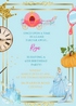 Blue Fairy Tale Kids Birthday Invitation-King of Cards