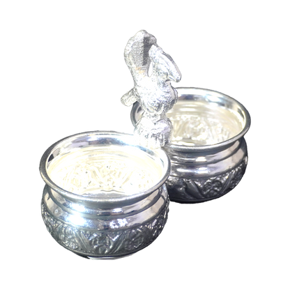 Twin Haldi Kumkum Holder-GRI0700