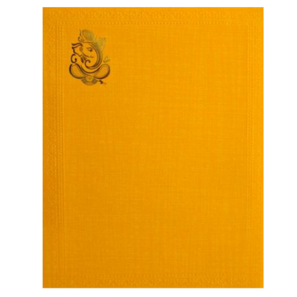 Orange Elephant Design With Ganesha-King of Cards