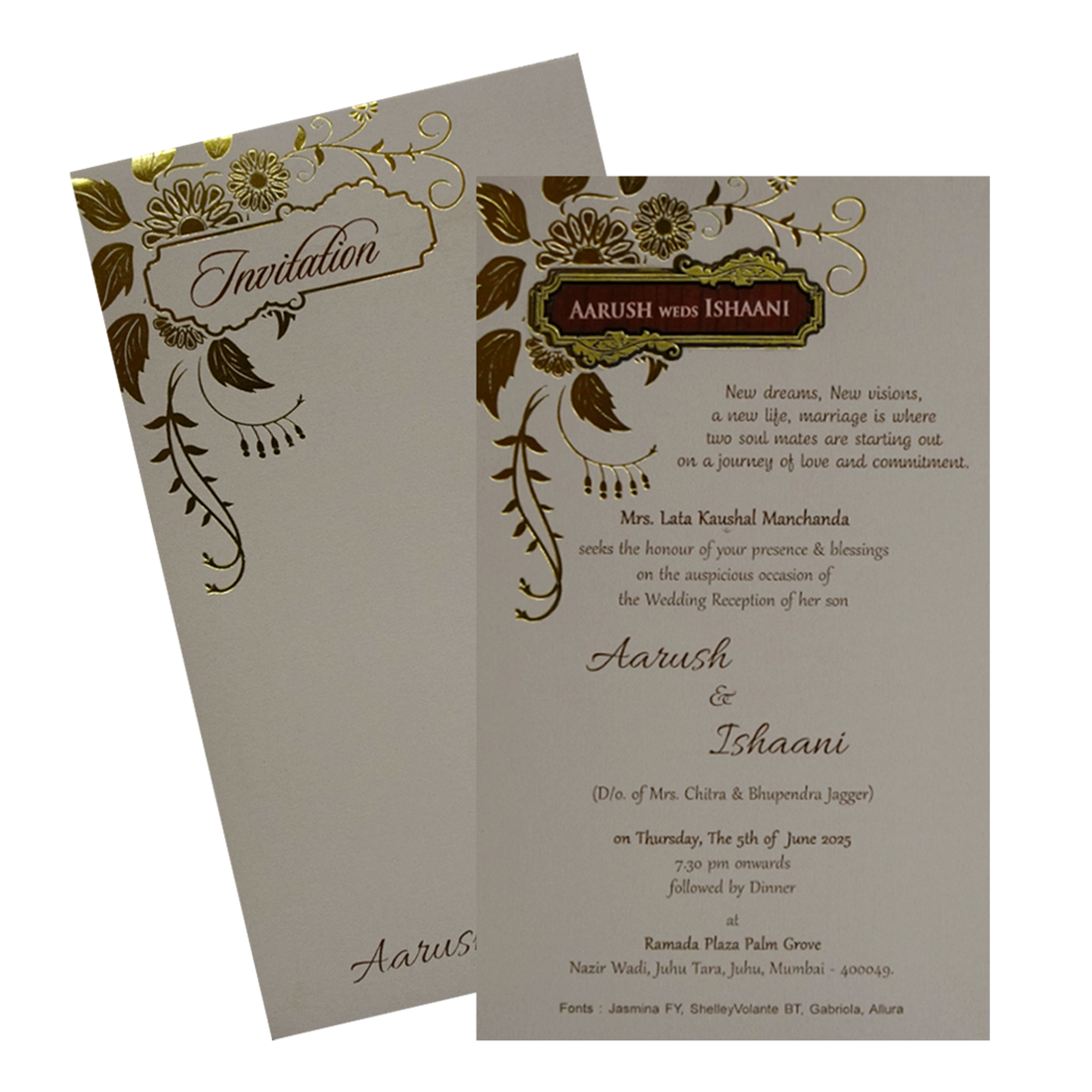 Make your event special with our exclusive Beige Floral Single Card. Shop now! ?WhatsApp Support ?Express Delivery.