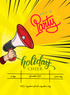 Yellow Announce holiday party Invitation-AAHOP005