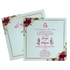 White Floral Single Sheet Invitation-King of Cards