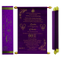 Celebrate in style with customized Dark Purple Velvet Scroll Card Order now! ?WhatsApp Support ?Express Delivery.