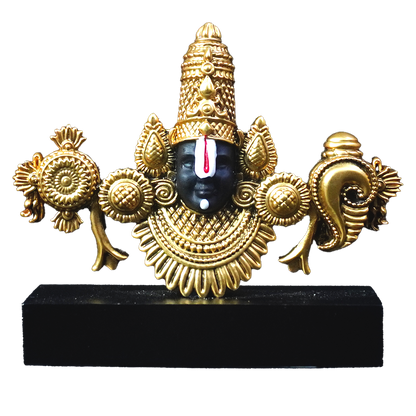 Gold Metal Lord Venkateshwara Face Idol-GRI0761