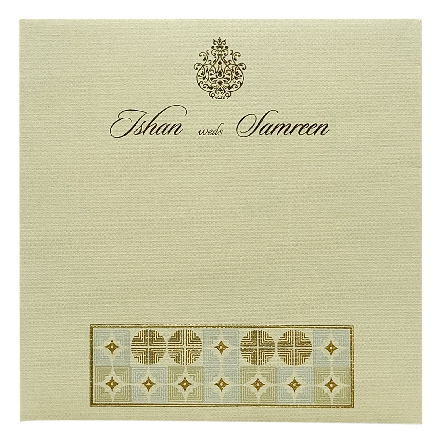 Grey Dot Design Invitation Card-KRC29221