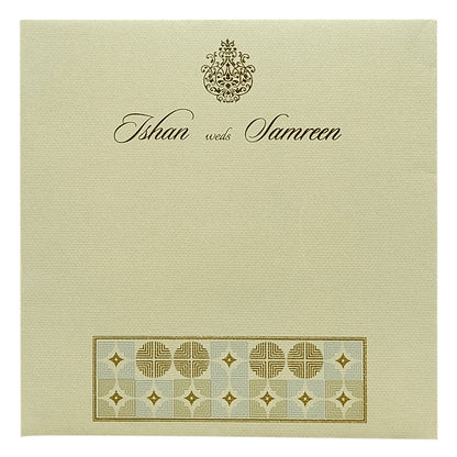 Grey Dot Design Invitation Card-KRC29221