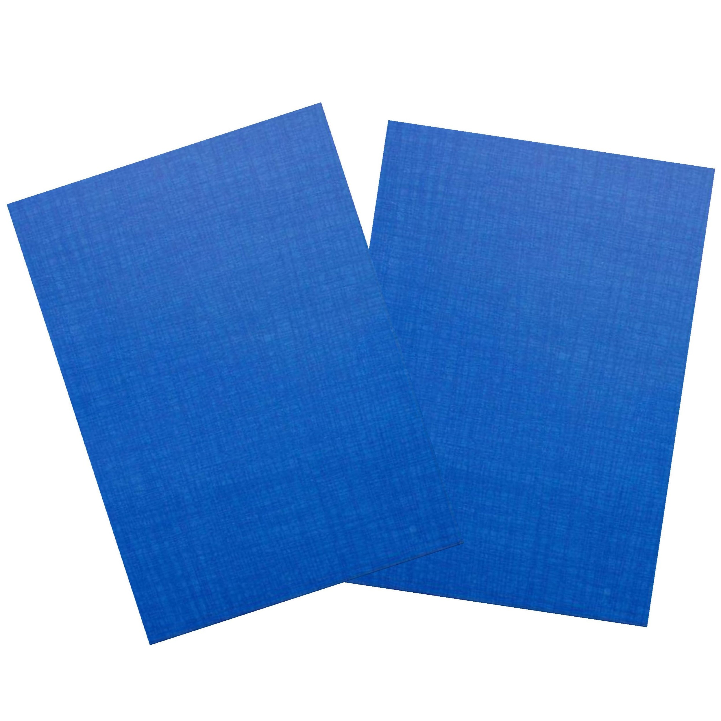 Blue Die Cut Invitation With White Wolly-KNK50102