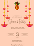 Pink Kalash Hindu Wedding Invitation-AAHIN008