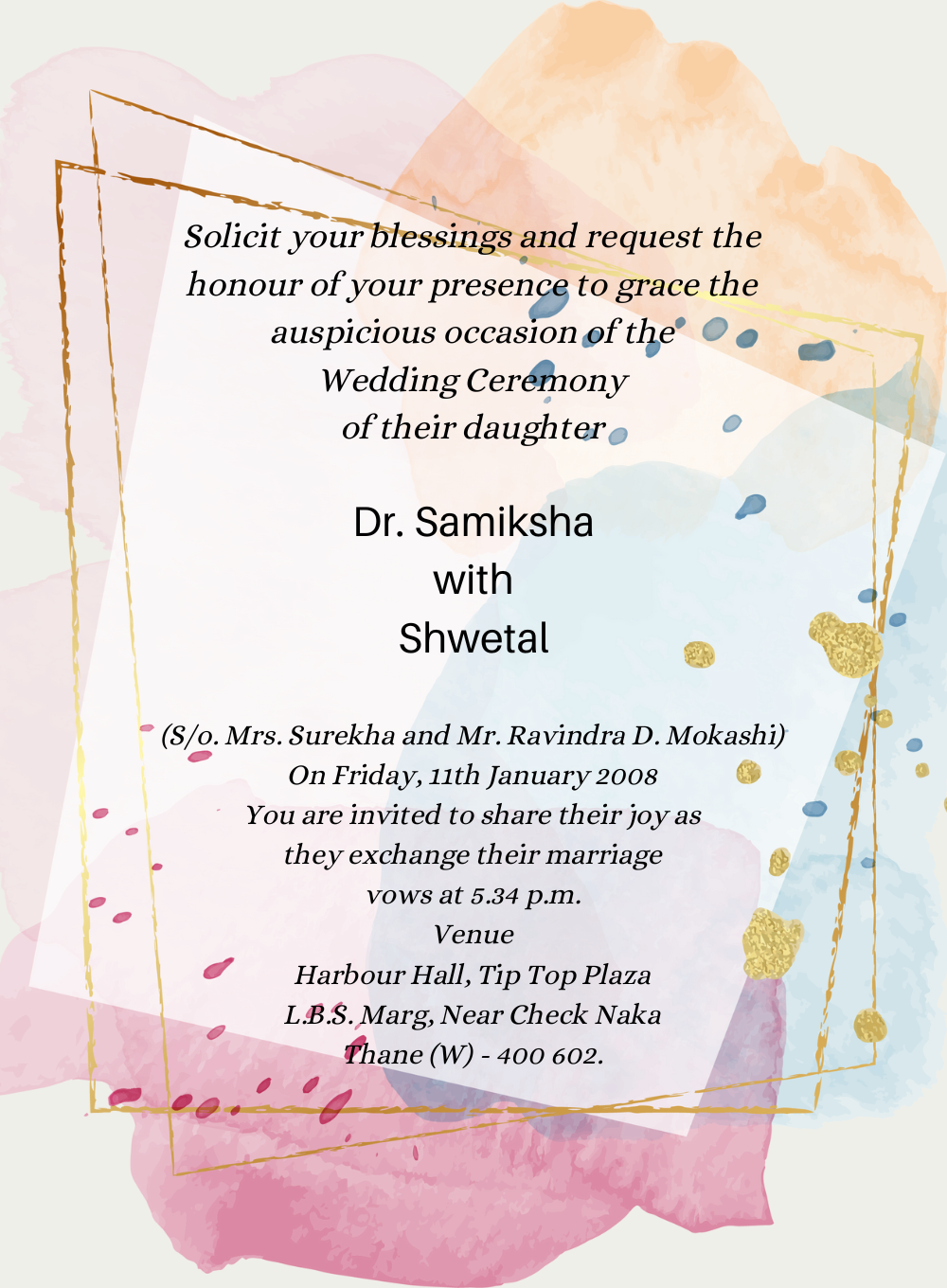 Royal Purple Hindu Wedding Invitation-AAHIN014