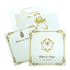 Pearl White Gold Floral Box Invitation Card-King of Cards