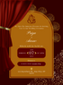 Red and Gold Traditional Wedding Invitation-EINK0035
