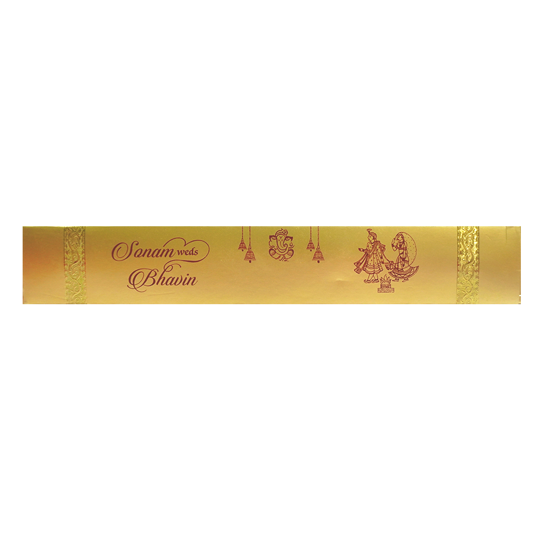 Blue  Scroll Wedding Invitation.-KJTS0028