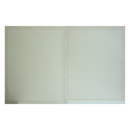 White Floral Nameplate Wedding Card-KNJP1202