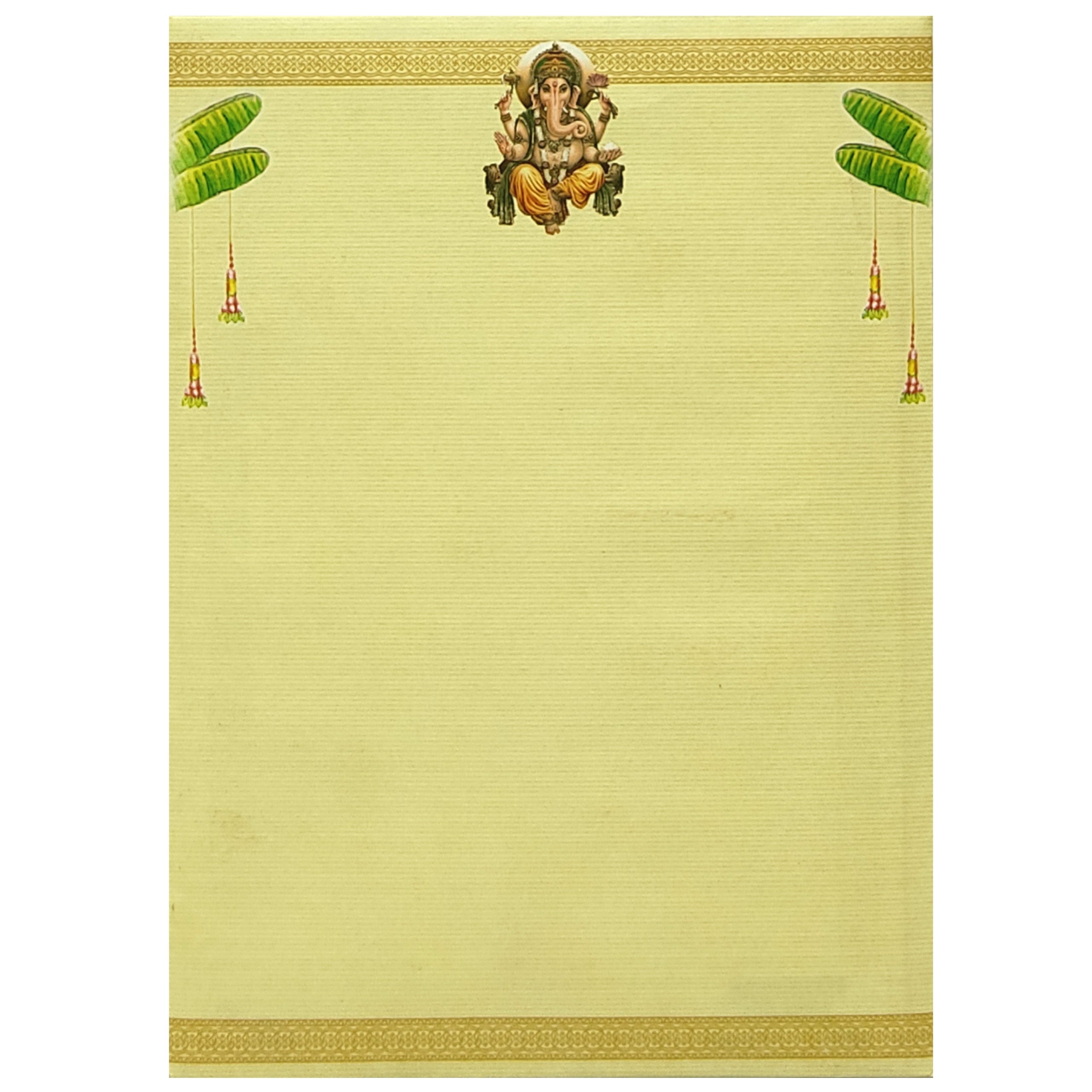 Orange Threading Ceremony Invitation Card-KADS0002