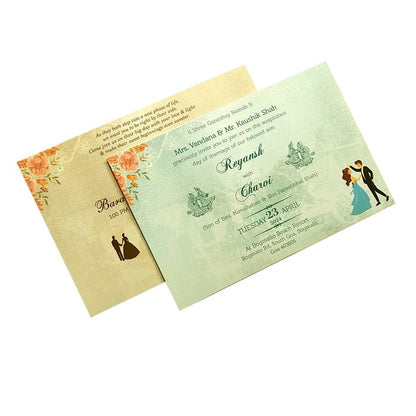 Pale Pink Wedding Card-King of Cards