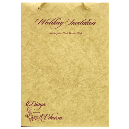Gracious Gold And Blue Shading With Ganesha Theme Padded Wedding Card-KCCT20GP