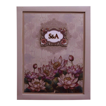 Cream Premium Padded Wedding Card-King of Cards