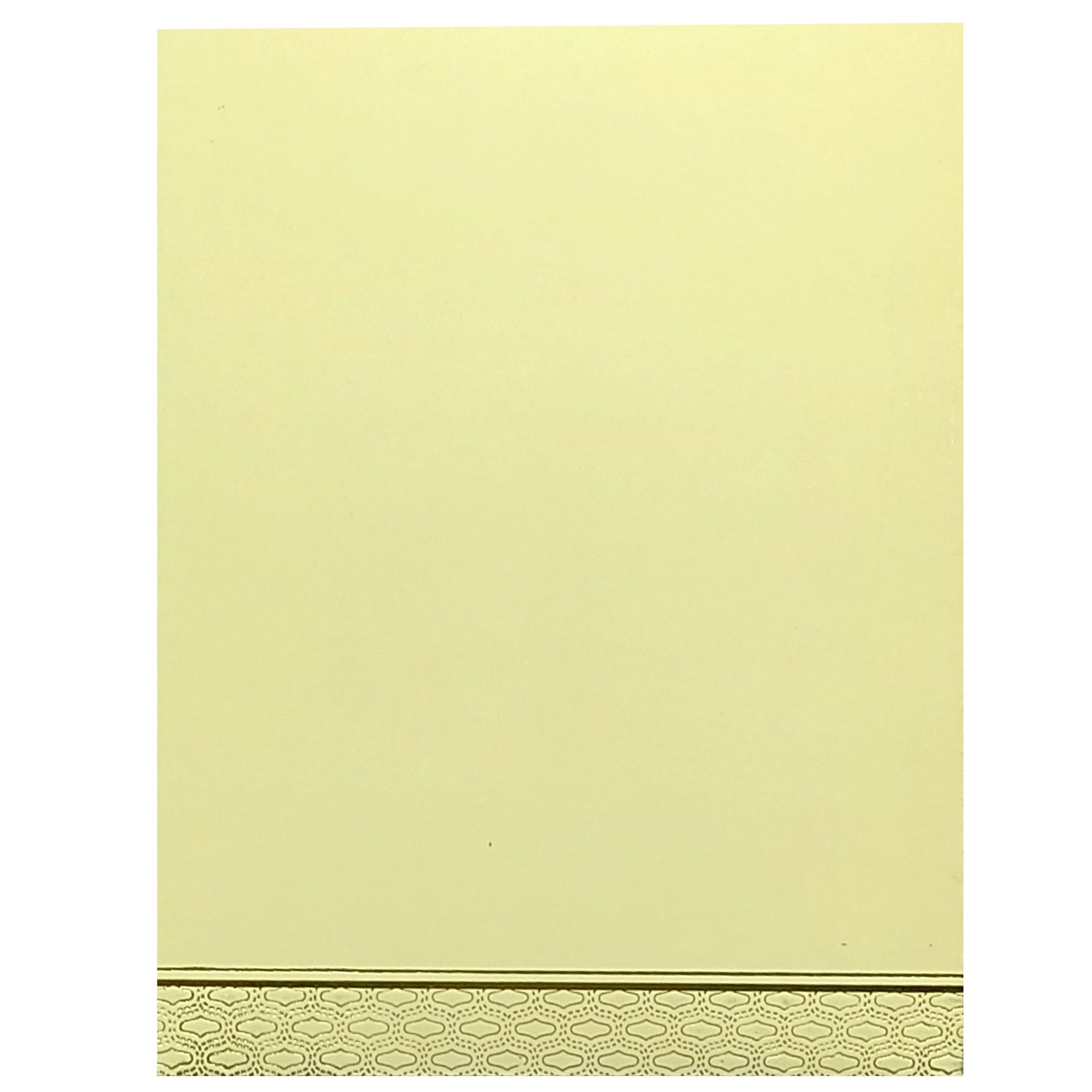 Cream Embossed Ganesha Invitation card-KNK4204C