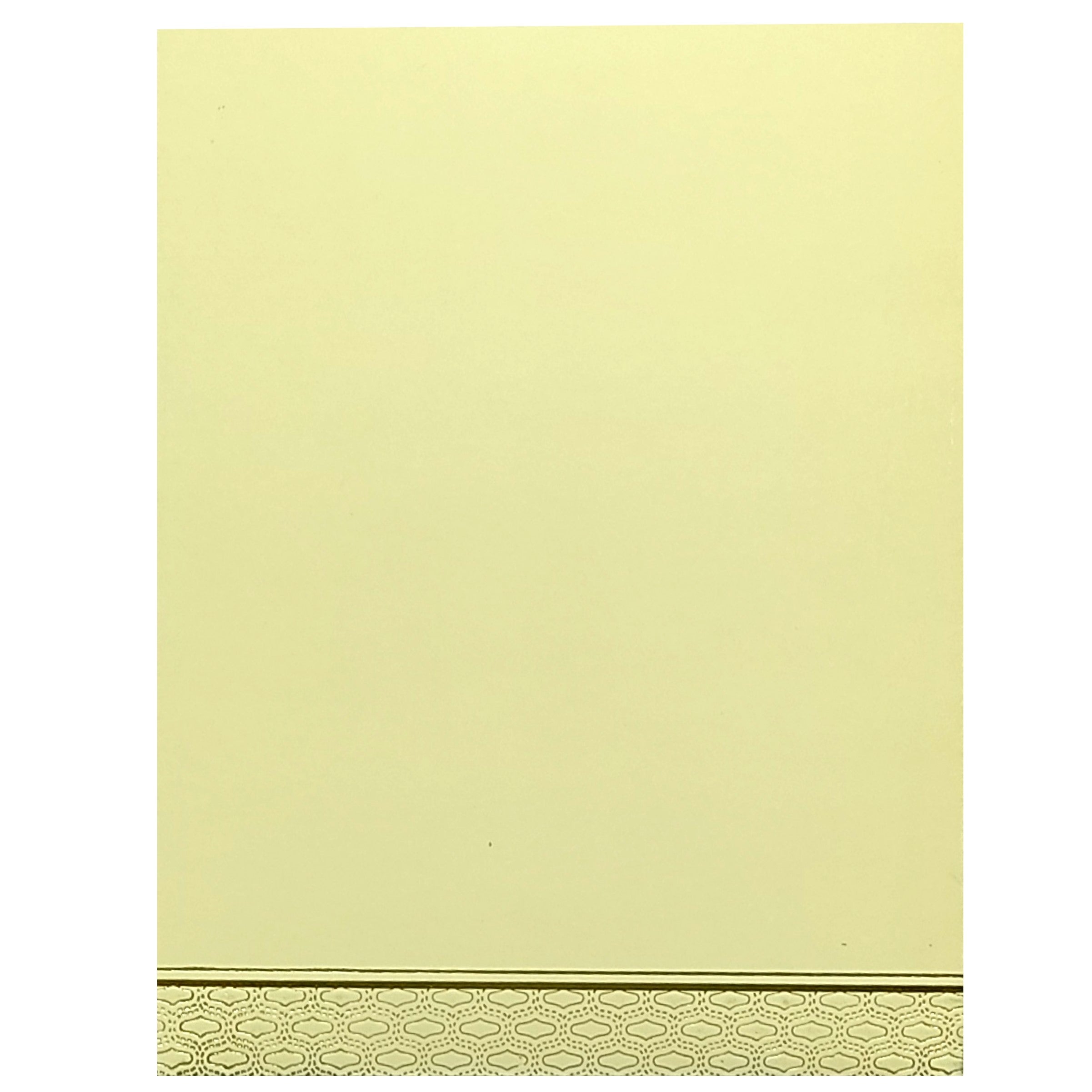 Cream Embossed Ganesha Invitation card-KNK4204C