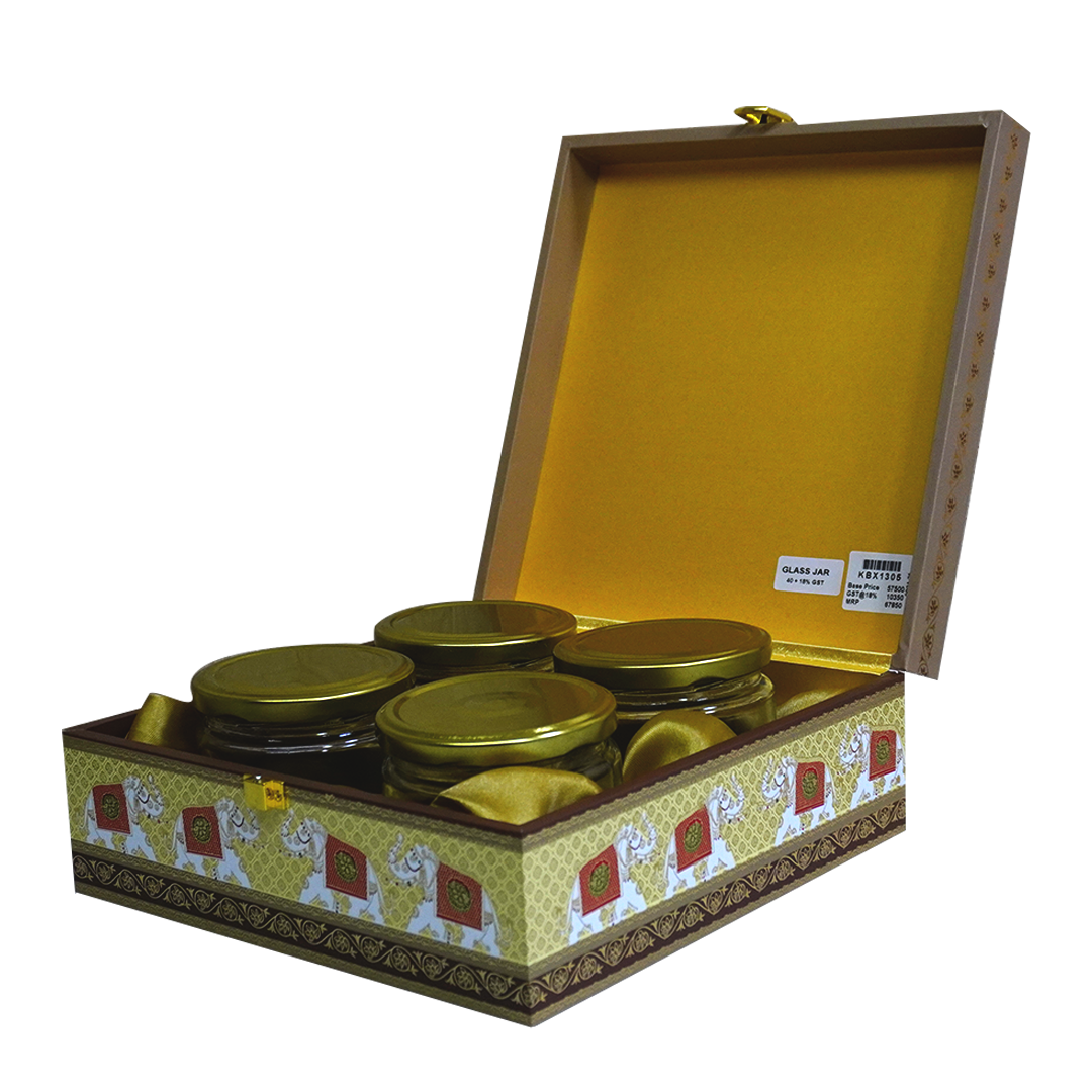 Brown Palace Peacock Box Wedding Invitation-KBX1305