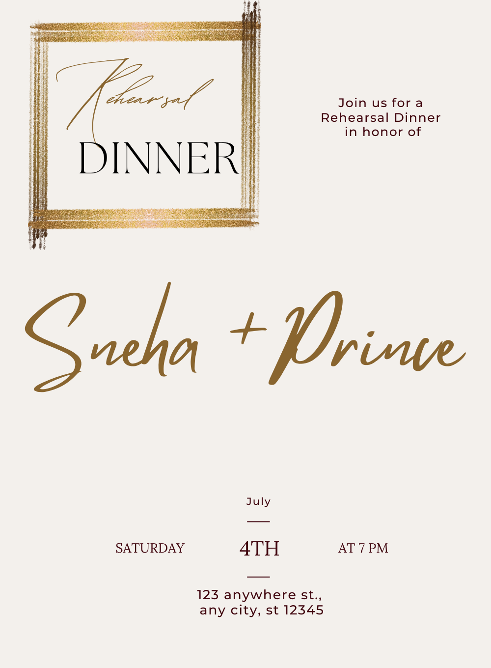 Light theme Rehearsal Dinner Invitation-AARES004