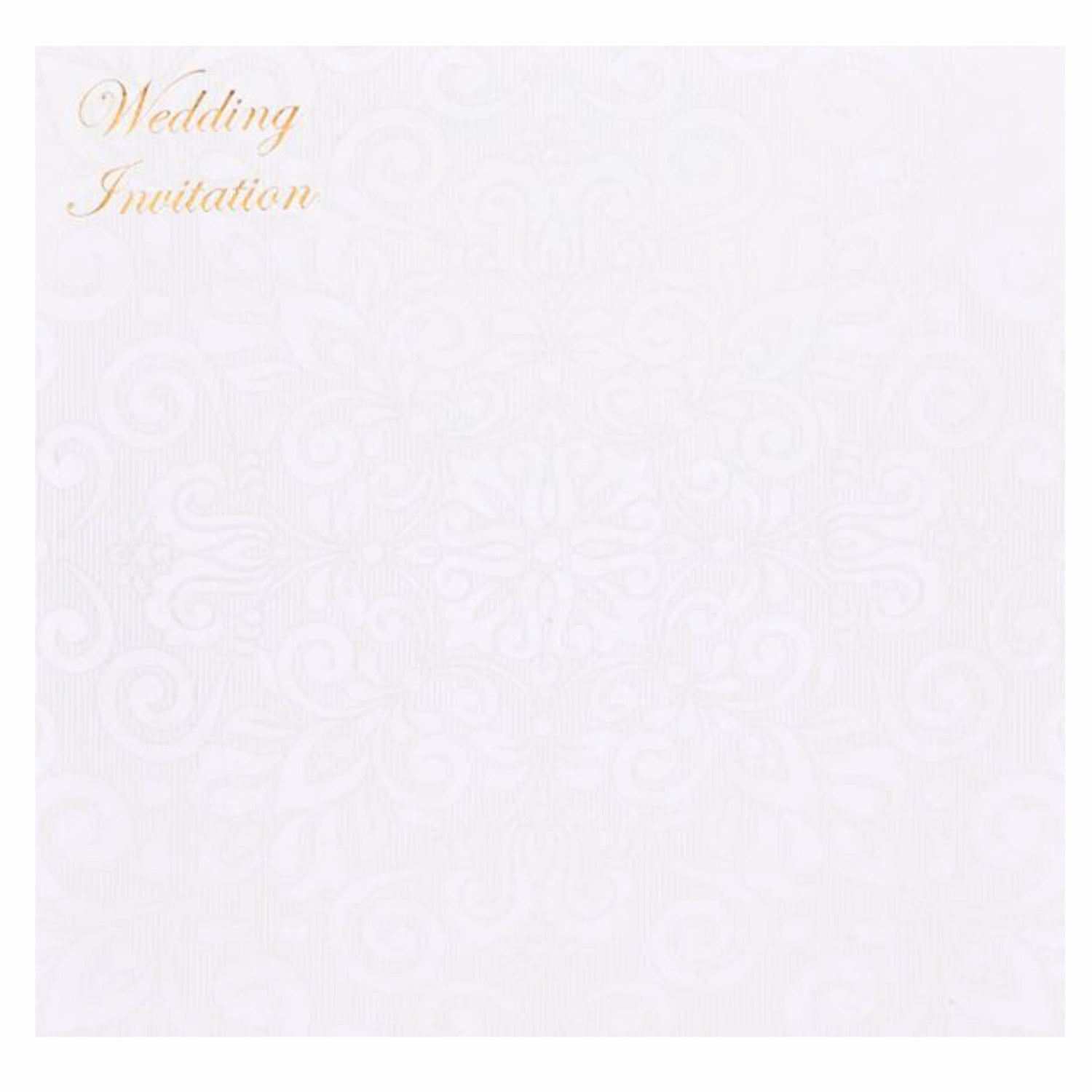 Beautiful Blossom Cut With White Shading Wedding Card - KNK30531