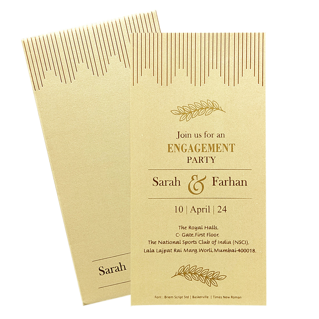 Invitation Card - KRCS6511-King of Cards